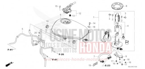 RESERVOIR A CARBURANT/POMPE A CARBURANT CMX500AR de 2024